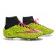 2015 Scarpe calcio Nike Mercurial Superfly FG - Uomo - Leopardo Giallo Rosa Nero