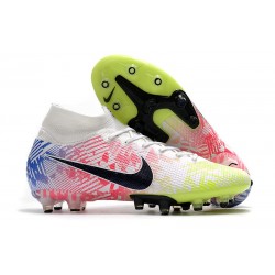 Nike Mercurial Superfly VII Elite AG-Pro Neymar Bianco Nero Blu Volt