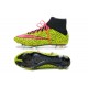 2015 Scarpe calcio Nike Mercurial Superfly FG - Uomo - Leopardo Giallo Rosa Nero