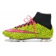 2015 Scarpe calcio Nike Mercurial Superfly FG - Uomo - Leopardo Giallo Rosa Nero