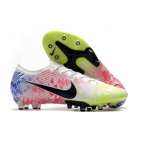 Nike Mercurial Vapor 13 Elite AG-Pro Neymar Bianco Nero Blu Racer Volt