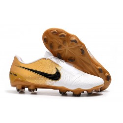 Nike Scarpe Calcio Phantom Venom Elite FG Bianco Oro Nero