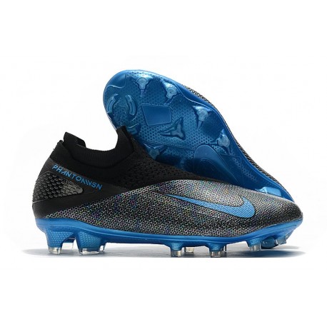 Scarpe Nike Phantom Vision 2 Elite DF FG -Nero Blu Laser Antracite