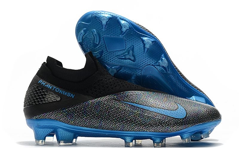 Scarpe Nike Phantom Vision 2 Elite DF FG Nero Blu Laser Antracite