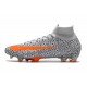 Nike Mercurial Superfly VII Elite CR7 FG Bianco Arancione Total Nero