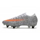 Nike Mercurial Vapor XIII Elite SG -CR7 Bianco Arancione Total Nero