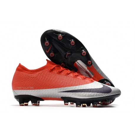 Nike Mercurial Vapor 13 Elite AG Pro Metallico Rosso Nero