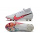 Nike Mercurial Superfly VII Elite Dynamic Fit FG Bianco Cremisi Blu