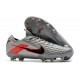 Nike Tiempo Legend 8 Elite FG Scarpa da Calcio Grigio Nero Rosso