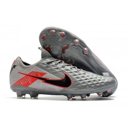 Nike Tiempo Legend 8 Elite FG Scarpa da Calcio Grigio Nero Rosso