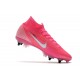 Nike Mercurial Superfly 7 Elite DF SG-PRO x Mbappé Rosa Blast Bianco