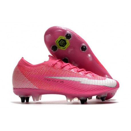 Nike Mercurial Vapor XIII Elite SG x Mbappé Rosa Blast Bianco Nero