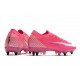 Nike Mercurial Vapor XIII Elite SG x Mbappé Rosa Blast Bianco Nero