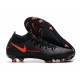 Nike Phantom GT Elite Dynamic Fit FG Nero Rosso Cile Grigio Scuro