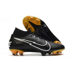 Nike Mercurial Superfly 7 Elite DF FG Nero Bianco