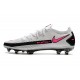 Scarpe Nike Phantom GT Elite FG Bianco Rosa Blast Nero