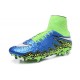 Nuove SCARPE NIKE HyperVenom Phantom II FG Blu Verde Nero Bianco