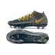 Nuovo Scarpe Nike Phantom GT Elite DF FG Blu Grigio Giallo