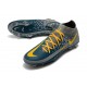 Nuovo Scarpe Nike Phantom GT Elite DF FG Blu Grigio Giallo