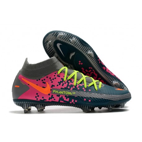 Nike Phantom GT Elite Dynamic Fit FG Blu Grigio Rosa Arancio