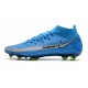 Nuovo Scarpe Nike Phantom GT Elite DF FG Blu Argento