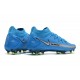 Nuovo Scarpe Nike Phantom GT Elite DF FG Blu Argento