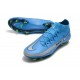 Nuovo Scarpe Nike Phantom GT Elite DF FG Blu Argento