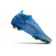 Nuovo Scarpe Nike Phantom GT Elite DF FG Blu Argento