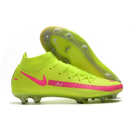 Nuovo Scarpe Nike Phantom GT Elite DF FG Verde Rosa