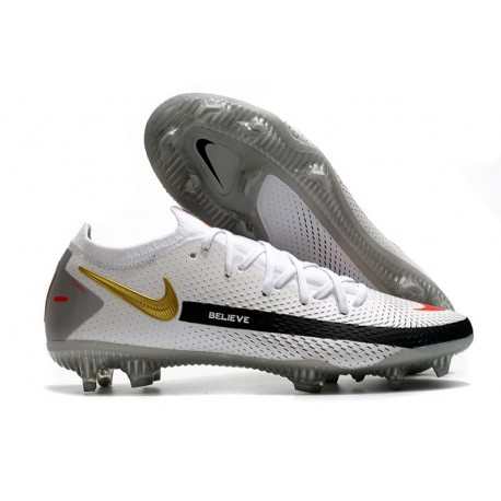 Nike Nuovo Scarpa Calcio Phantom GT Elite FG Bianco Nero Rosso