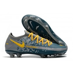 Nike Nuovo Scarpa Calcio Phantom GT Elite FG Blu Giallo