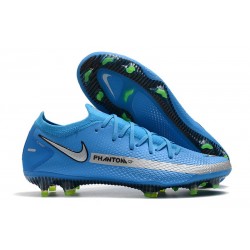 Nike Nuovo Scarpa Calcio Phantom GT Elite FG Blu Argento