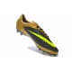 2015 Scarpa da calcio Nike HyperVenom Phantom FG Oro Volt Nero