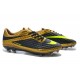 2015 Scarpa da calcio Nike HyperVenom Phantom FG Oro Volt Nero