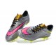 Scarpe calcio Nike HyperVenom Phantom FG - Uomo - Argenteo Rosa Giallo Nero