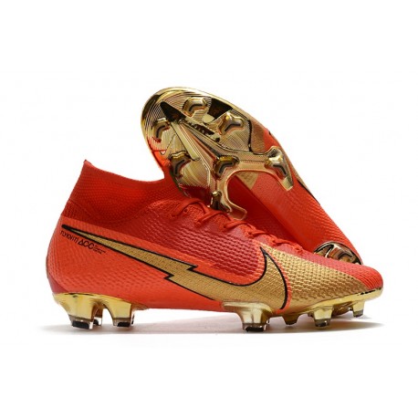 Nike 2021 Mercurial Superfly VII Elite DF FG CR100 Rosso Oro