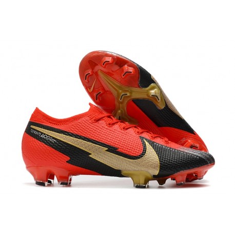 Scarpe Nike Mercurial Vapor 13 Elite FG Rosso Nero Oro