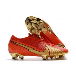 Scarpe Nike Mercurial Vapor 13 Elite FG Ronaldo CR100 Rosso Oro