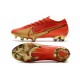 Scarpe Nike Mercurial Vapor 13 Elite FG Ronaldo CR100 Rosso Oro