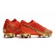 Scarpe Nike Mercurial Vapor 13 Elite FG Ronaldo CR100 Rosso Oro