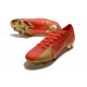 Scarpe Nike Mercurial Vapor 13 Elite FG Ronaldo CR100 Rosso Oro