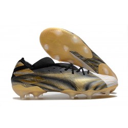adidas Scarpe Calcio Nemeziz 19.1 FG - Bianco Oro Metallico Nero Core