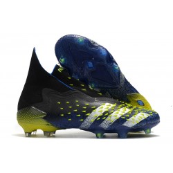 adidas Predator Freak+ FG Blu Nero Core Bianco Giallo Solare