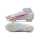 Nike Mercurial Superfly 8 Elite FG Scarpe Bianco Rosso