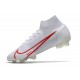 Nike Mercurial Superfly 8 Elite FG Scarpe Bianco Rosso