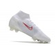 Nike Mercurial Superfly 8 Elite FG Scarpe Bianco Rosso