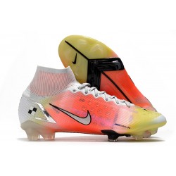 Nike Mercurial Superfly 8 Elite FG Bianco Argento Metallico Platino Puro