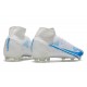 Nike Mercurial Superfly 8 Elite FG Scarpe Bianco Blu
