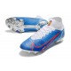 Nike Mercurial Superfly VIII Elite FG Blu Bianco