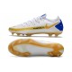 Scarpe 2021 Nike Phantom GT Elite FG Bianco Blu Oro